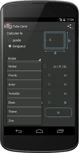 Déterminer le poids d’un métal screenshot 3