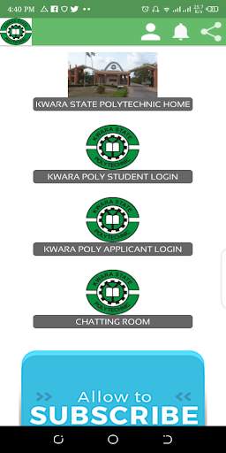 Kwara State Polytechnic app (UNOFFICIAL) 1 تصوير الشاشة