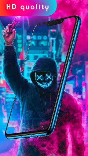 Neon Mask Wallpaper : LED Purge Wallpaper 2020 screenshot 3