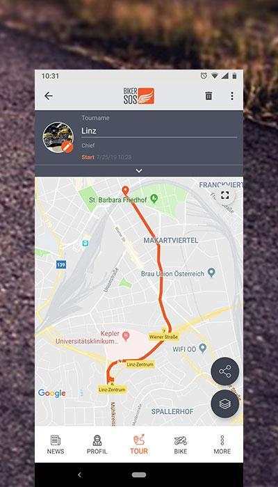 BikerSOS - Motorcycle Trip GPS Tracker & SOS screenshot 8