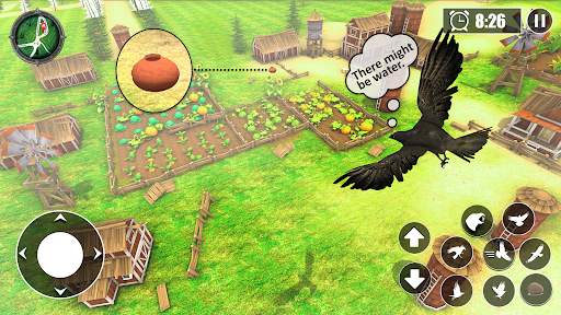 Thirsty Crow Sim: Bird Games screenshot 3