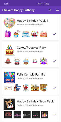 Stickers Happy Birthday 🎂 WAStickerApps Birthday screenshot 5
