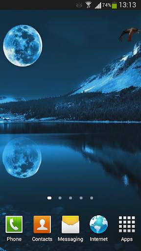 Blue Moon Live Wallpaper HD screenshot 6