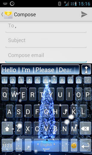 A.I.type Xmas 2012 live theme screenshot 1
