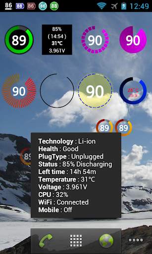 Battery Widget screenshot 1