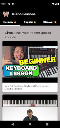 Piano lessons screenshot 7