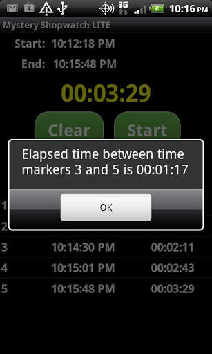 Mystery Shopwatch LITE screenshot 2