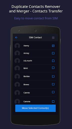 Duplicate Contacts Remover & Merger - Transfer screenshot 3
