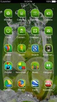 Green Lime Summer Theme HD screenshot 3