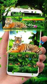 Tiger 3D Glass Tech Theme🐅 screenshot 2