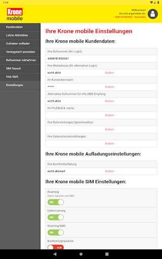 Krone mobile Tarif screenshot 13