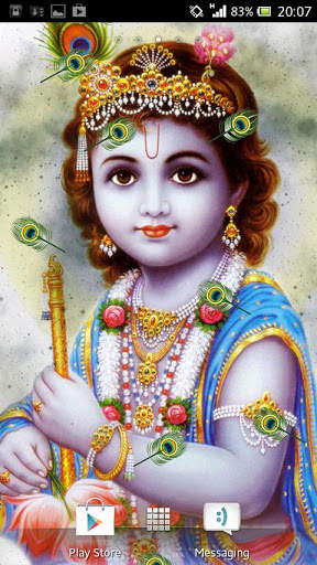 Lord Krishna Live Wallpaper screenshot 1