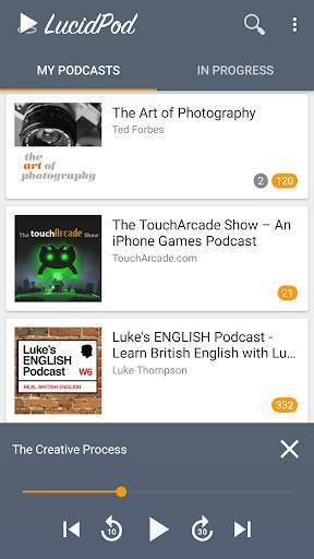 LucidPod Podcast Player screenshot 2