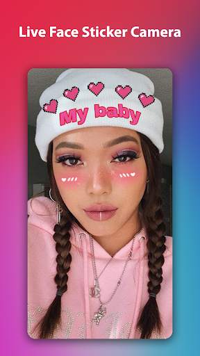Live Face Sticker Camera screenshot 2