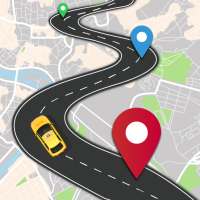 Voice GPS Directions, World map, Maps Location NAV logo