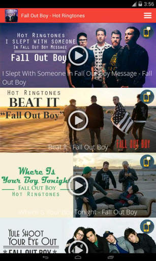Fall Out Boy - Hot Ringtones screenshot 1