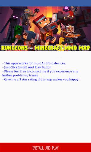 MMO Map DUNGEONS for Minecraft screenshot 2