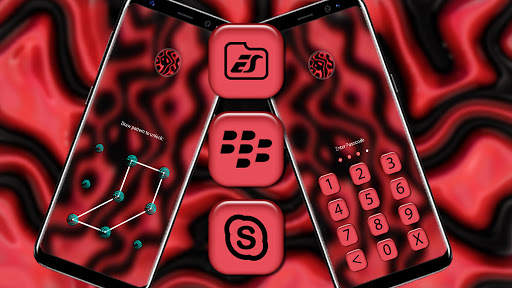 Red Black Liquid Theme screenshot 5