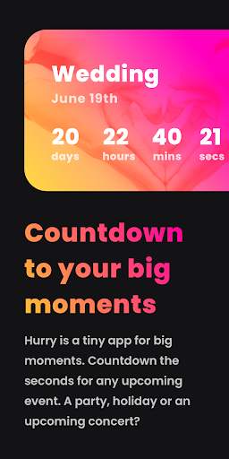 Hurry - Countdown to Birthday/ screenshot 1