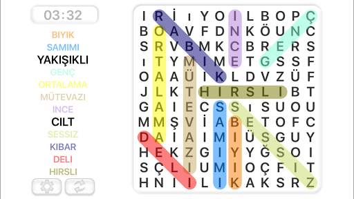 Kelime Arama. Türk screenshot 1