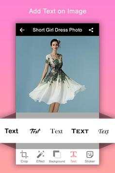 Short Dress Girl Photo Montage 4 تصوير الشاشة