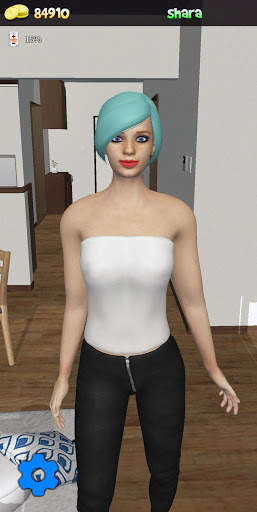 My Virtual Girl at home Pocket Girlfriend Shara 3D screenshot 1