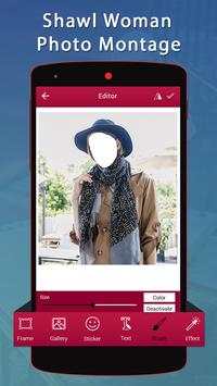 Shawl Woman Photo Montage screenshot 2