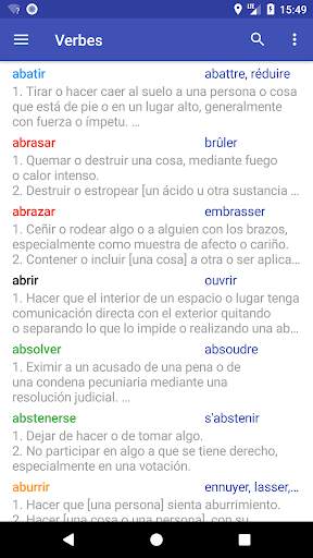 Verbos Español screenshot 1