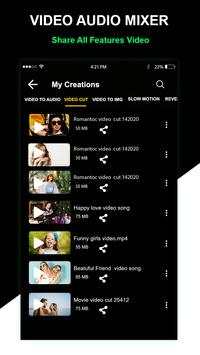 Video editor -Mp3 converter,Trim,reverse,Fast slow screenshot 5
