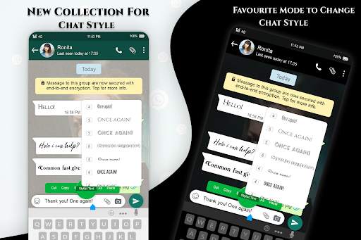 Chat Style For Whatsapp : Stylish Font 2021 screenshot 4
