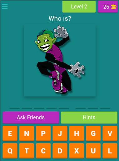 Teen Titans quiz game screenshot 9
