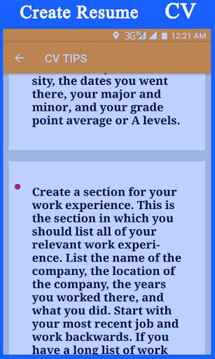 CV Maker, Professional Resume screenshot 2