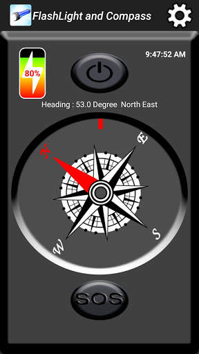 Flashlight and Compass   SOS screenshot 2