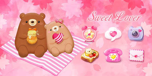 (Free)Sweet Lover GO Launcher Theme screenshot 5