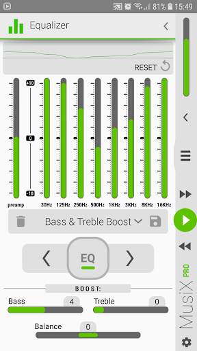 MusiX Material Light Green Skin for music player screenshot 4