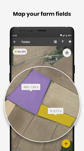 FieldBee tractor GPS navigation screenshot 4