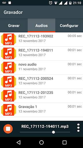 Gravador de Voz screenshot 2