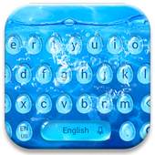 Glass Water Drops Keyboard 10001002