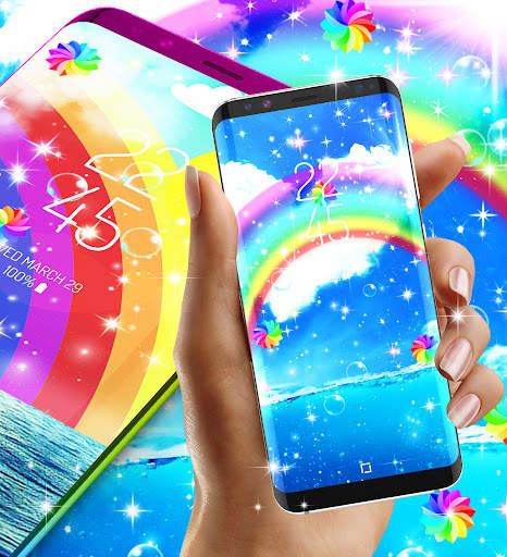 Rainbow live wallpaper screenshot 11