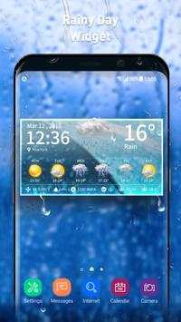 Live weather & clock widget screenshot 1