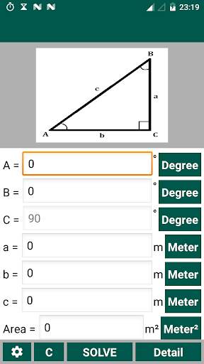 Right Angled Triangle Solver скриншот 1