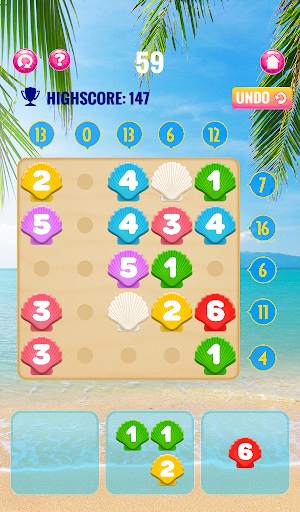 Number puzzle game – Beach *Gold Edition screenshot 8