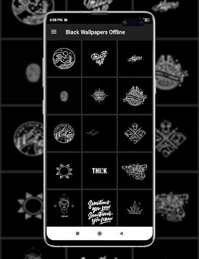 Black Wallpapers Offline screenshot 3