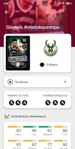 Card Backpack for NBA Live Mobile screenshot 2