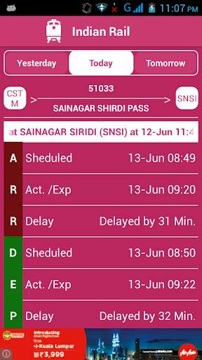 Indian Railway Status screenshot 7