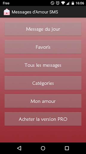 Messages d'Amour SMS screenshot 1