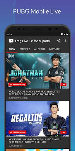 Frag - Live TV for eSports, Watch Live Streaming screenshot 1