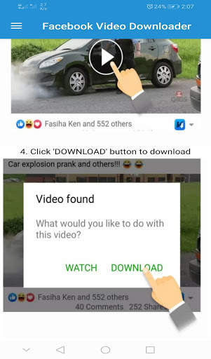 Video Downloader for Facebook - HD Fb Video Saver screenshot 2