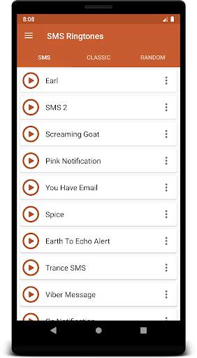 SMS Ringtones 1 تصوير الشاشة