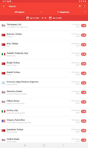 My Earthquake Alerts - Map screenshot 10